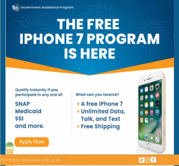 Free Government iPhone 7 under ACP program