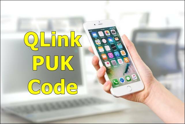 QLink PUK Code